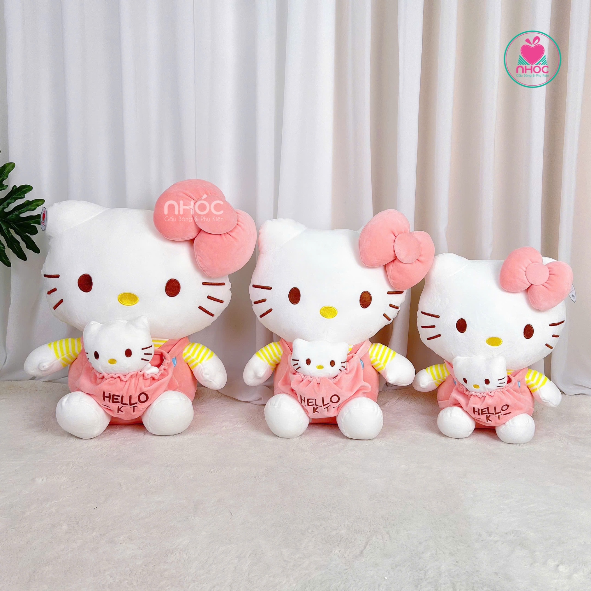 Thú bông Hello Kitty địu kitty lông mịn