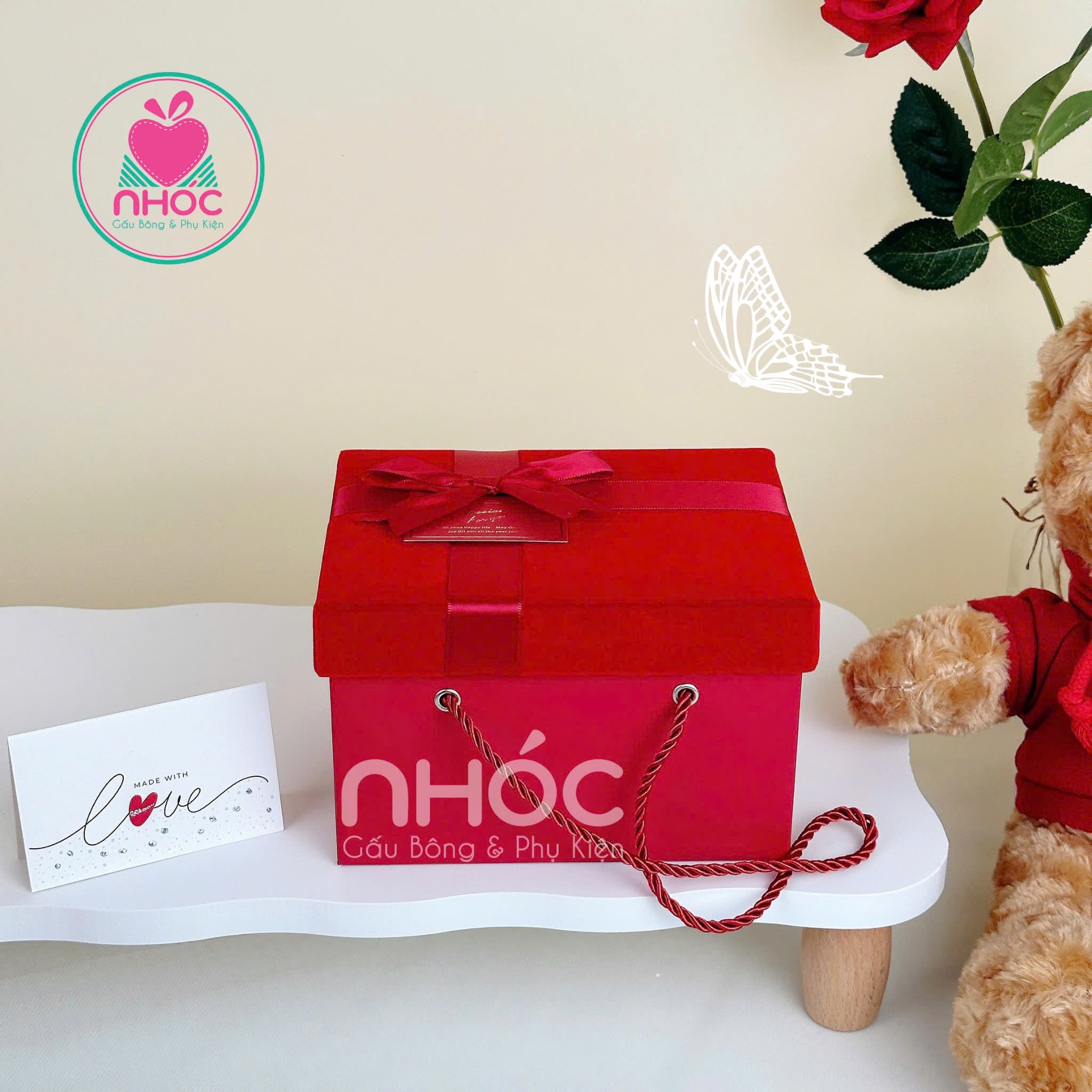 Hộp quà chữ nhật Hàn quốc bộ cao - CN23