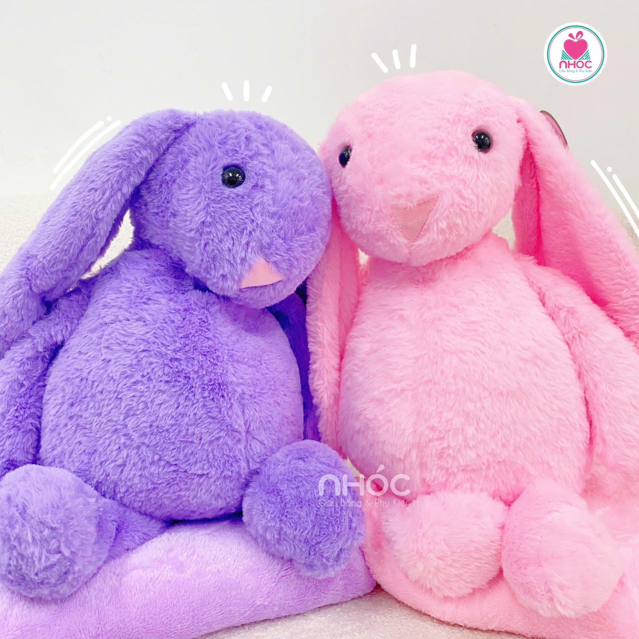 Gối mền Thỏ JellyCat lông xù