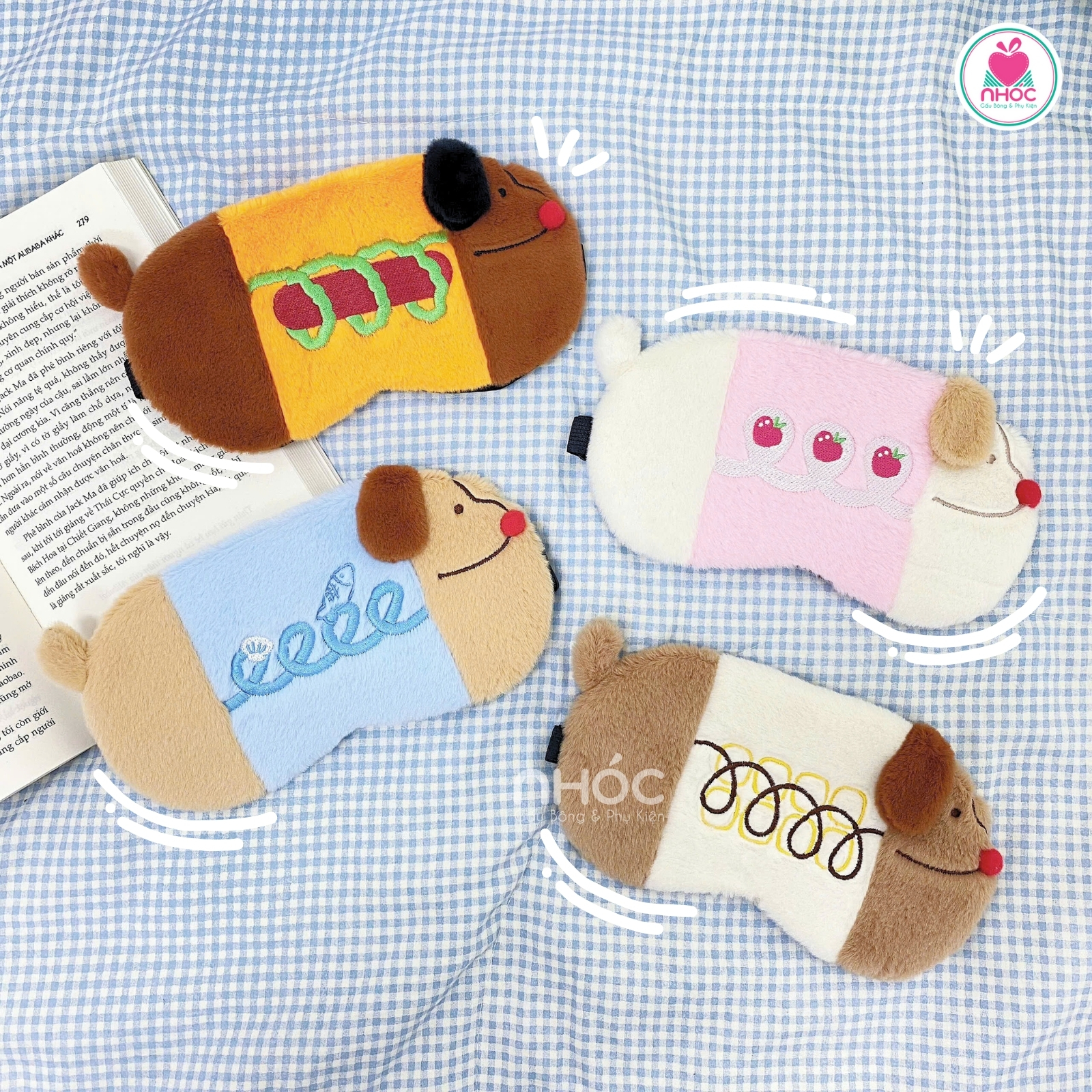 Bịt mắt ngủ Chó Buddy có túi nước 4m - 018025