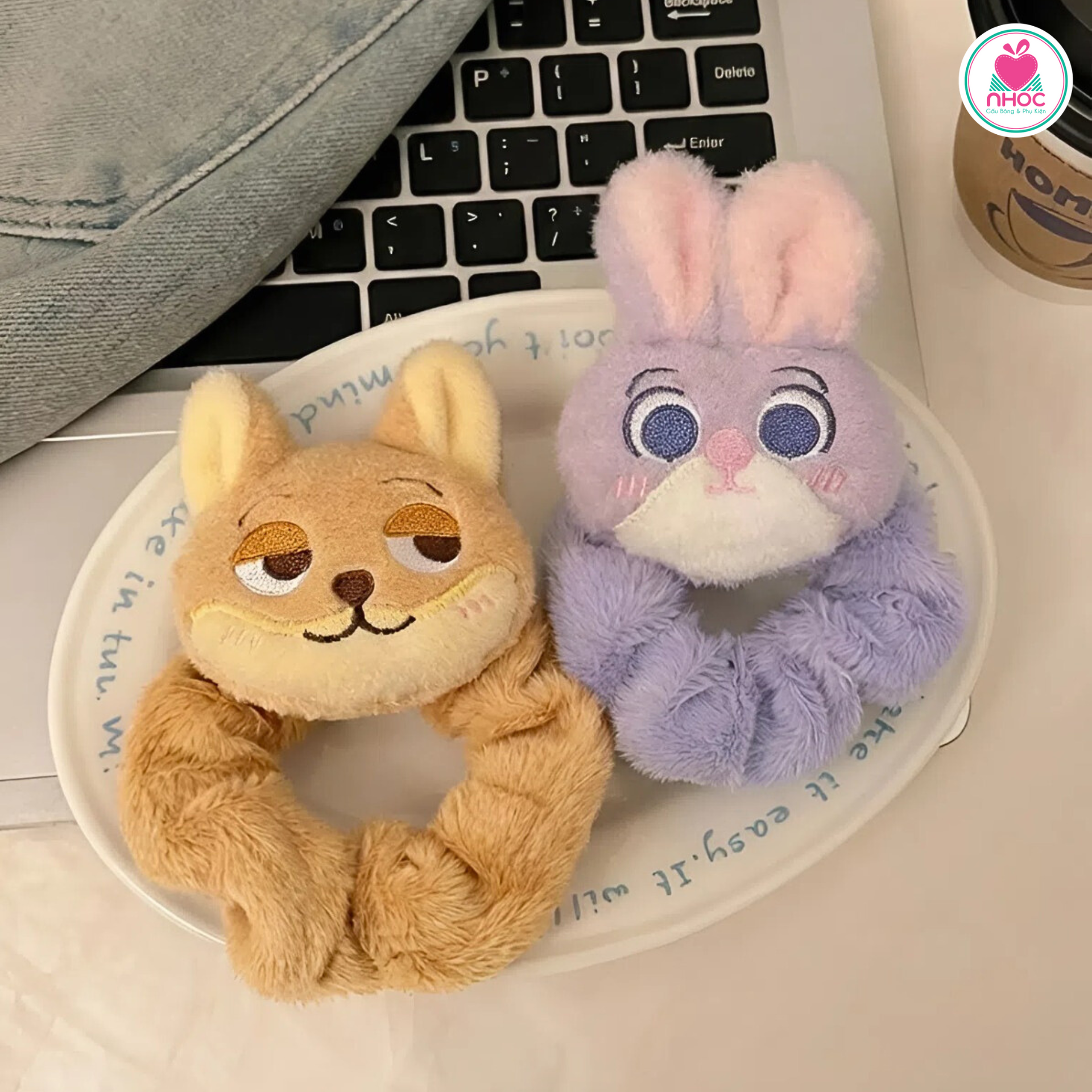 Cột tóc bông đính thú Zootopia 2m - 013025