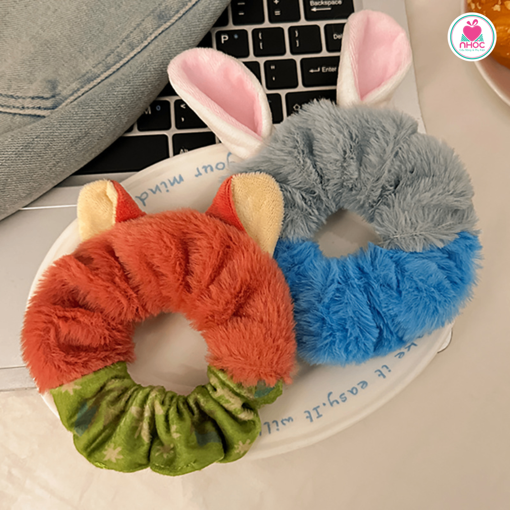 Cột tóc bông kiểu tai thú Zootopia 2m - 012525