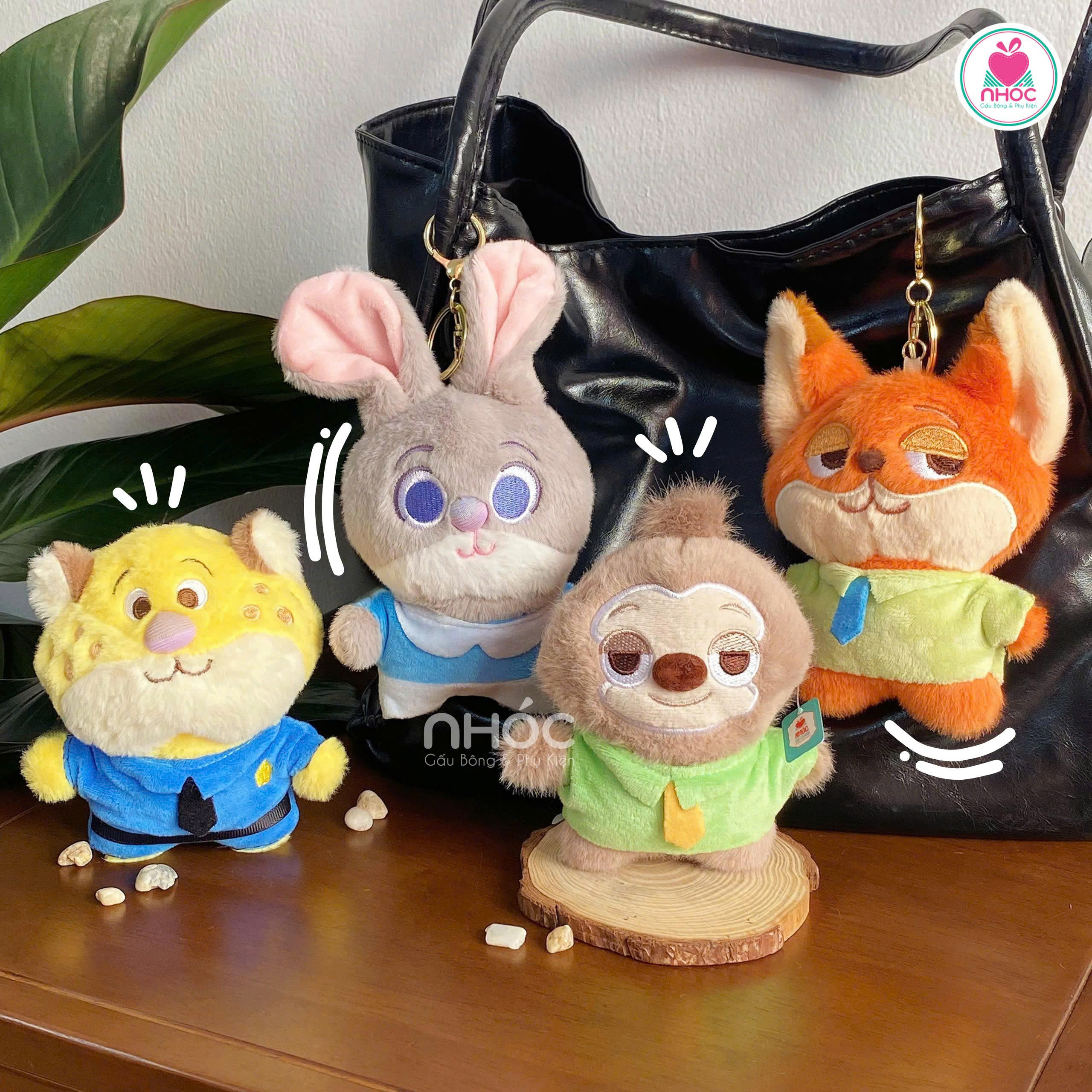 Móc bông thú Zootopia chân ngắn 4m - 7525 - 7525