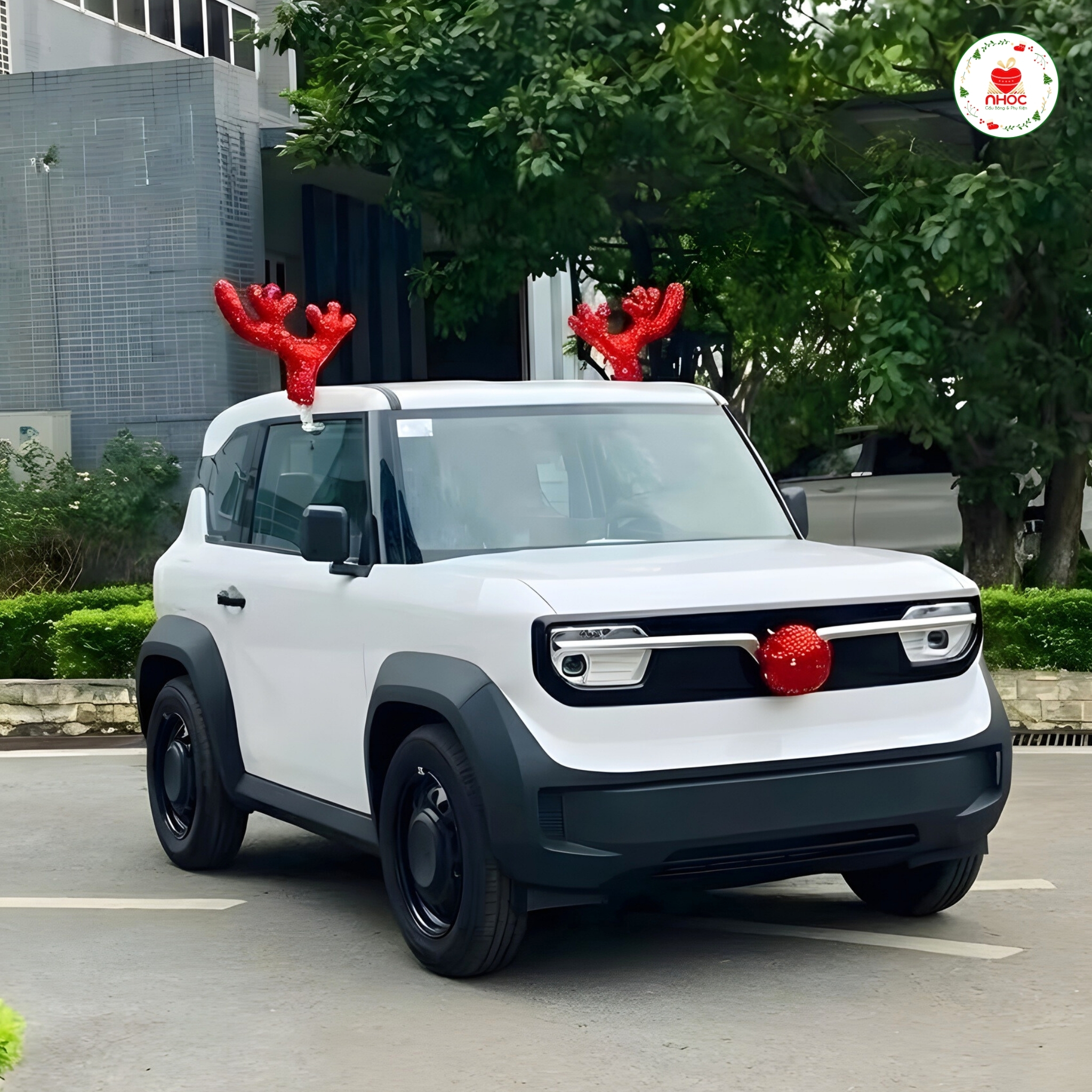 Phụ kiện Noel tuần lộc xe hơi