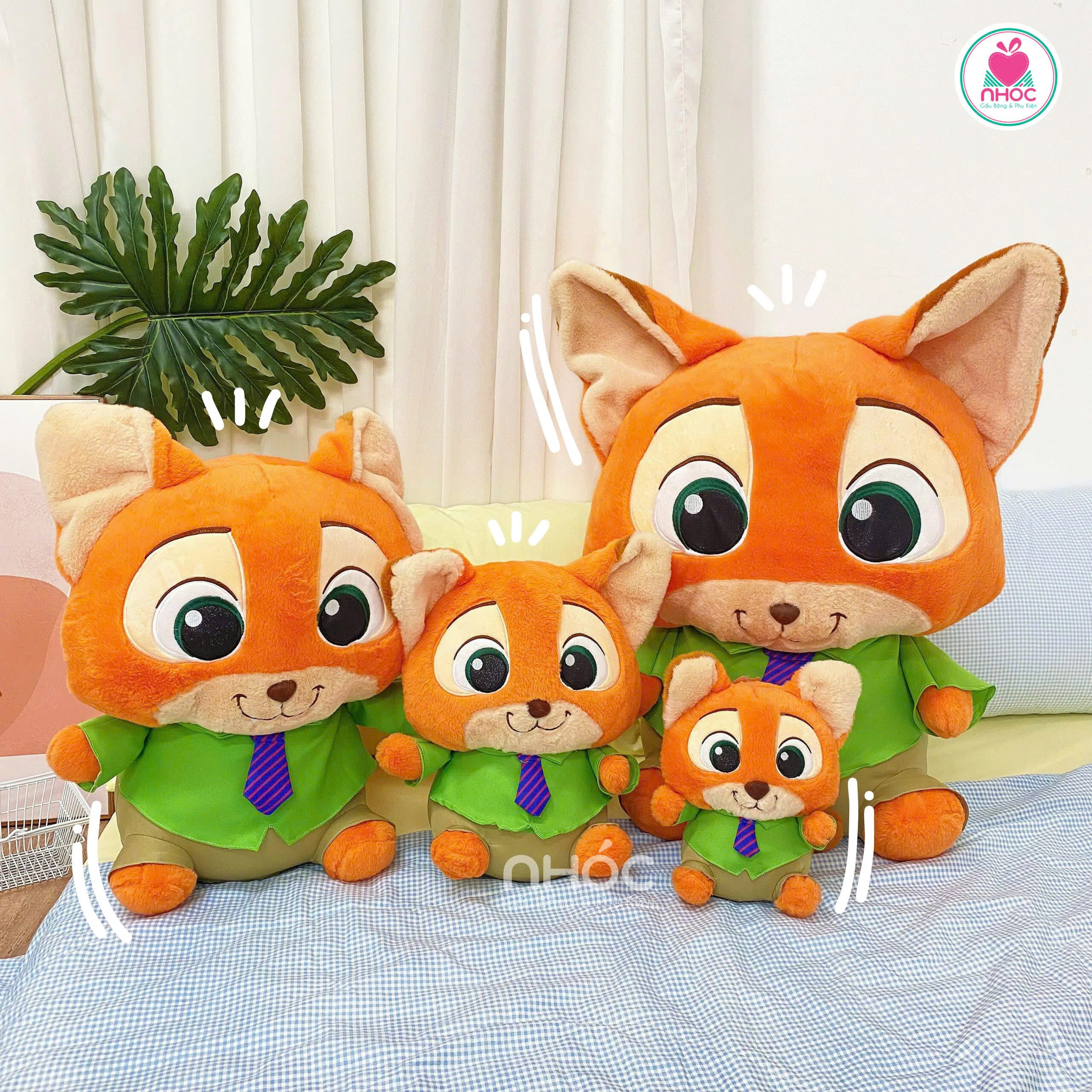 Thú bông Zootopia Cáo Nick lông xù