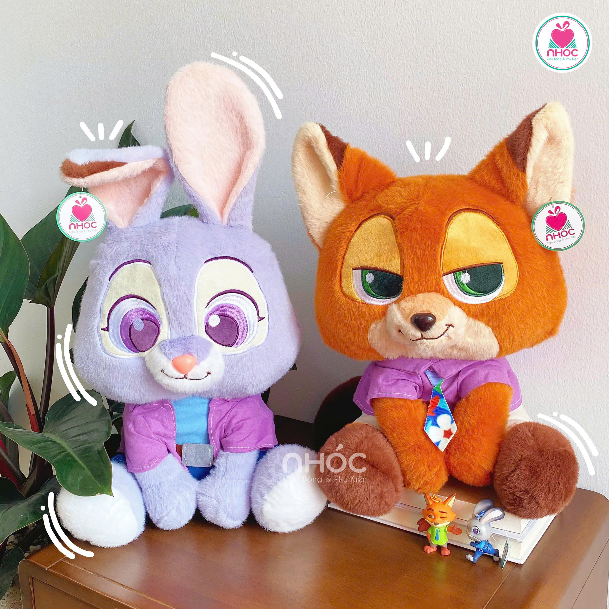 Thú bông Zootopia lông xù ngồi