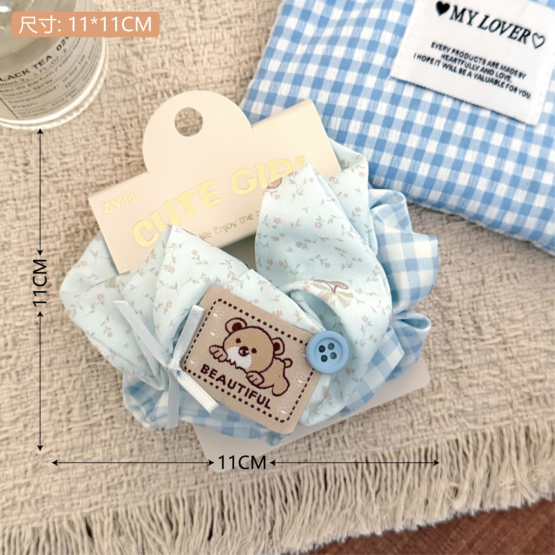 Set scrunchie họa tiết Cute girl (2c)