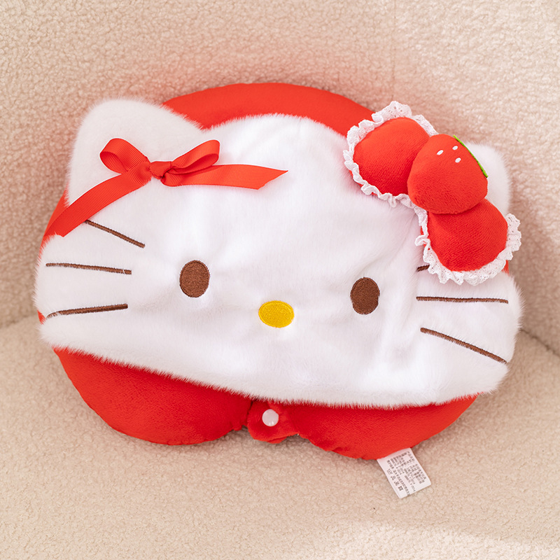 Gối kê cổ kèm mũ Sanrio đính nơ