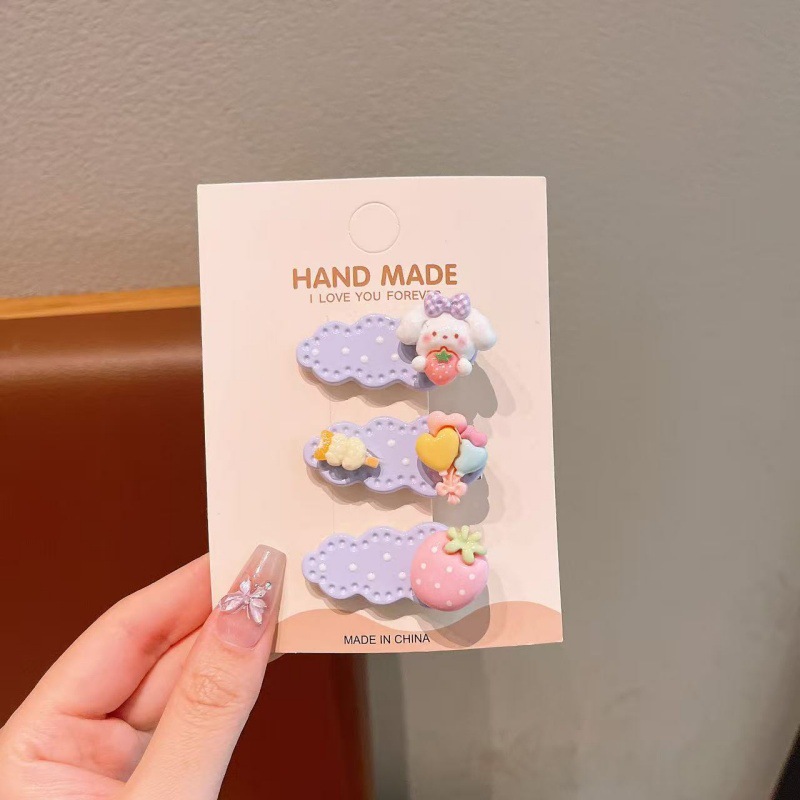 Set kẹp tóc Động vật viền mây (3c)