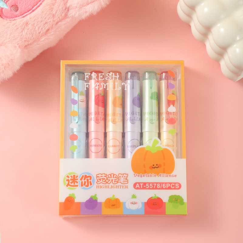 Set bút highlight AT-5578 (6c)
