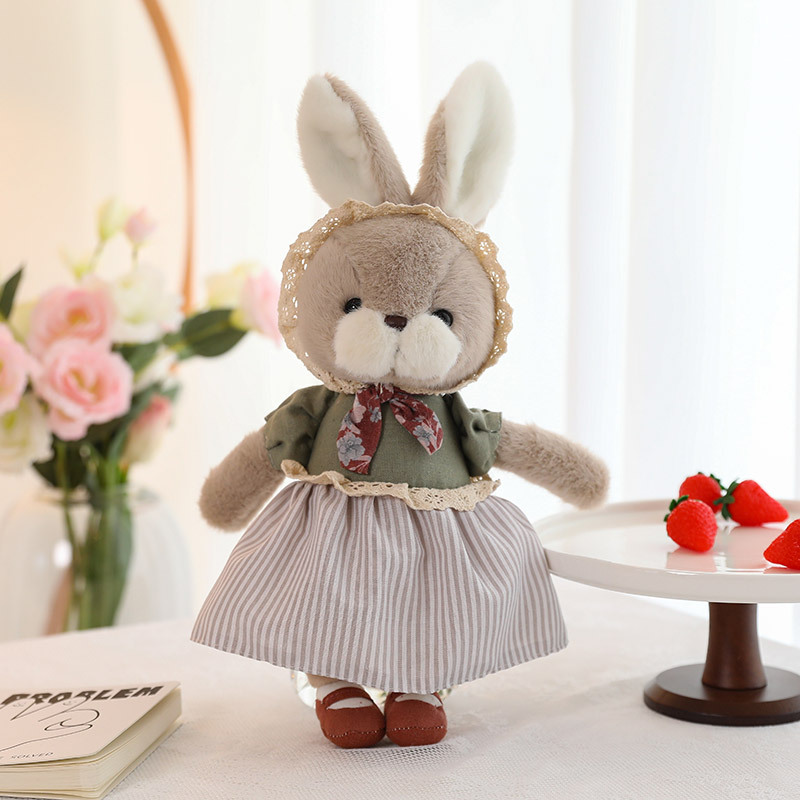 Thỏ bông mặc đồ vintage (35cm)