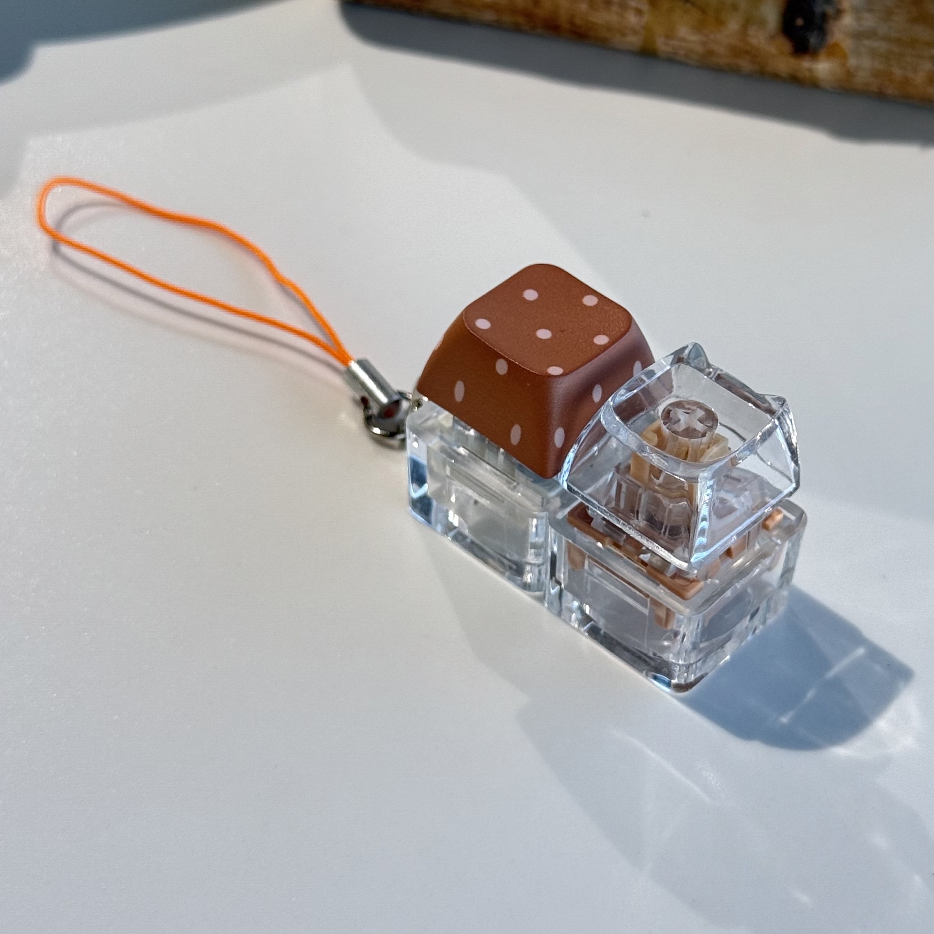 Móc khóa Keycap chấm bi (2 phím)