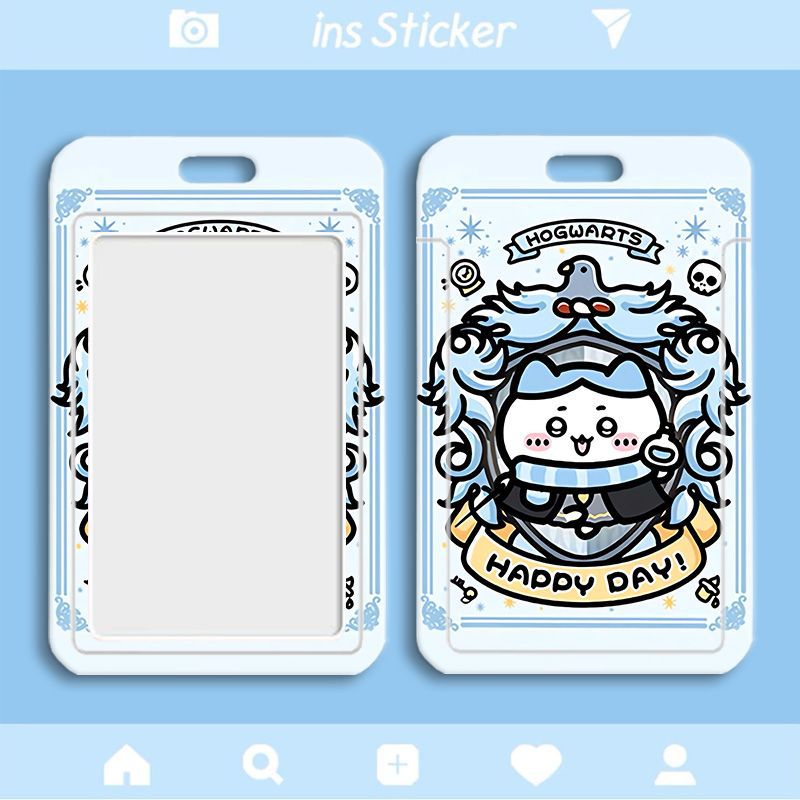 Card holder Chiikawa kèm dây lò xo