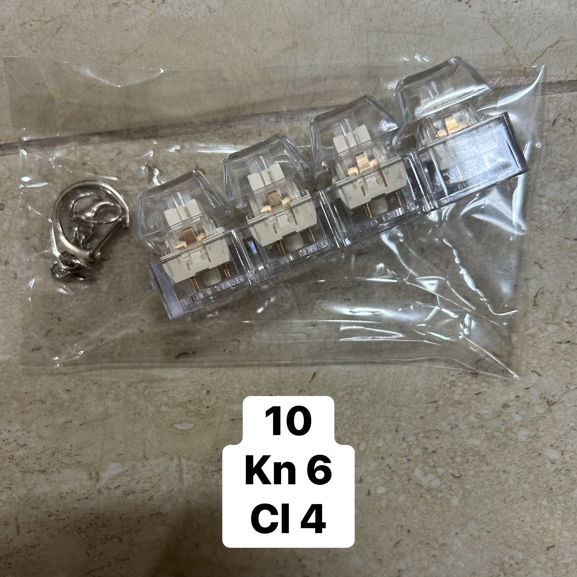 Móc khóa Keycap trong (4 phím)(silent)