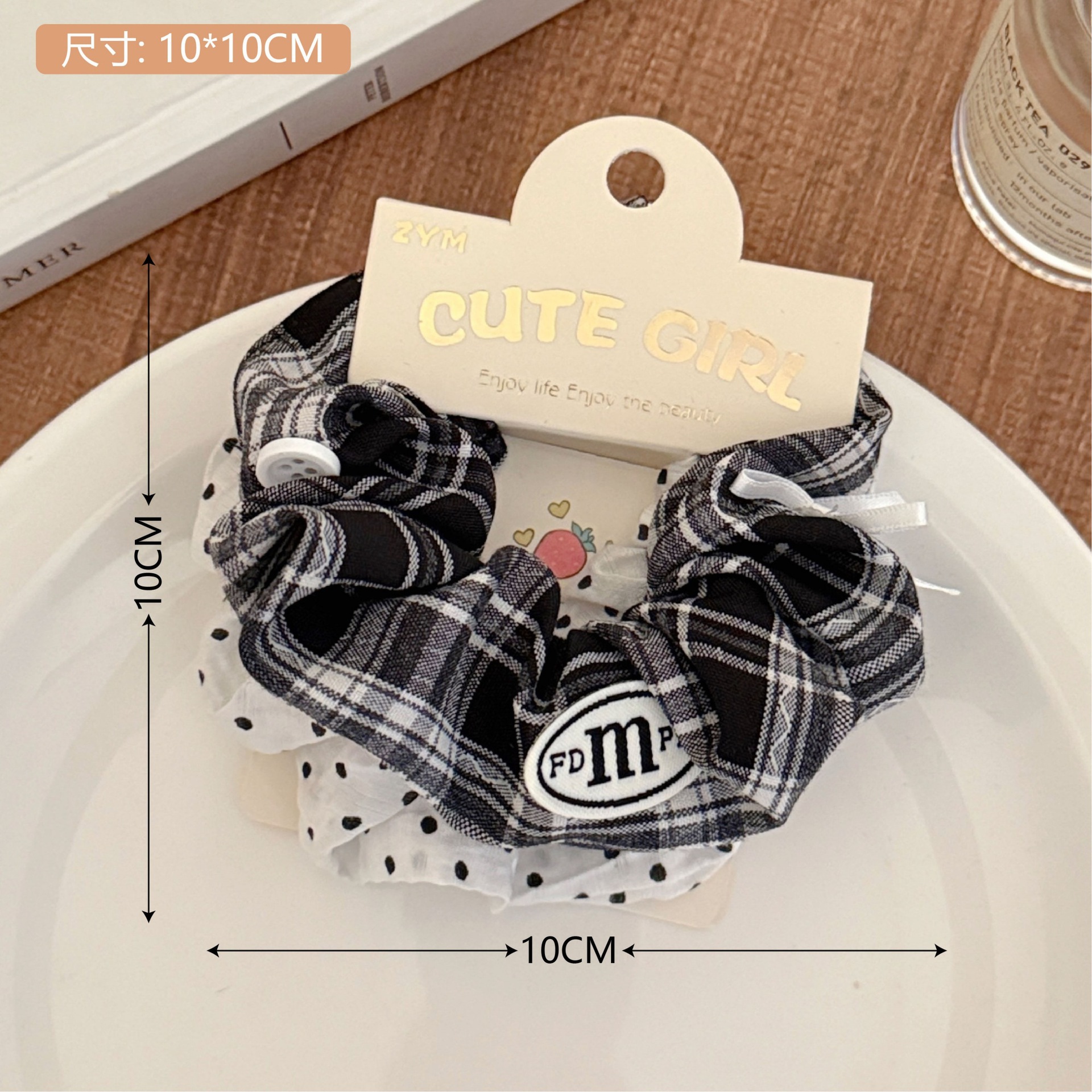Set scrunchie họa tiết Cute girl (2c)
