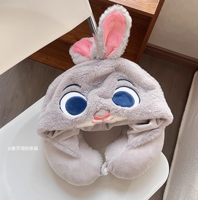Gối kê cổ kèm mũ cartoon