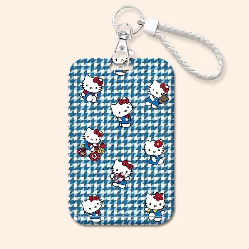 Card holder Hello Kitty kèm dây lò xo