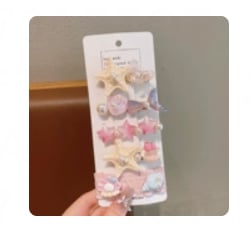 Set kẹp tóc đính charm Biển (5c)