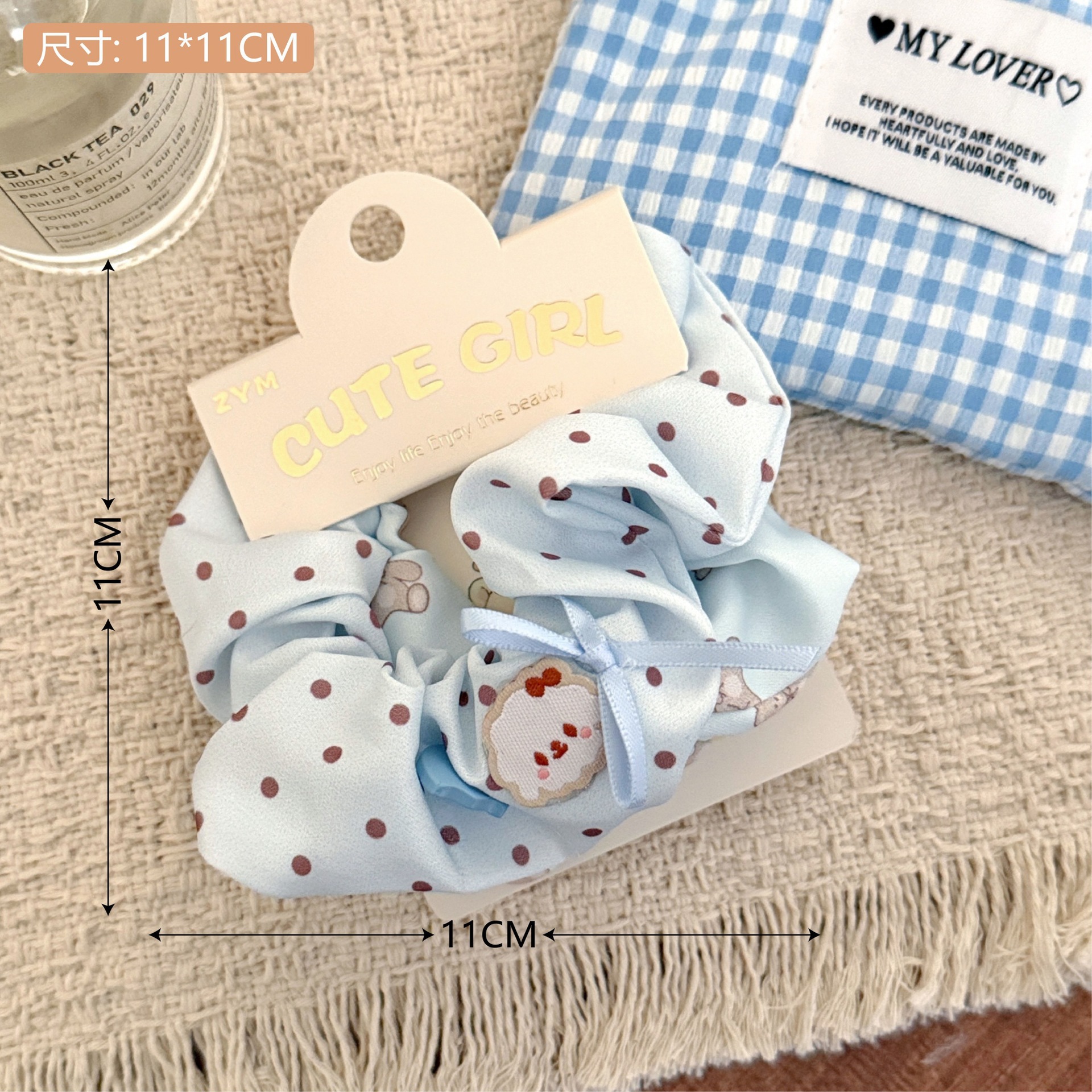 Set scrunchie họa tiết Cute girl (2c)