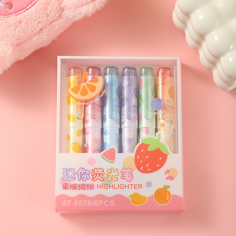 Set bút highlight AT-5578 (6c)