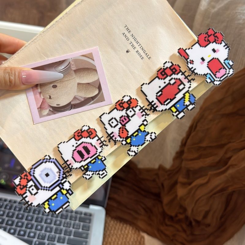 Set kẹp tóc Hello Kitty pixel (2c)(mix mẫu)