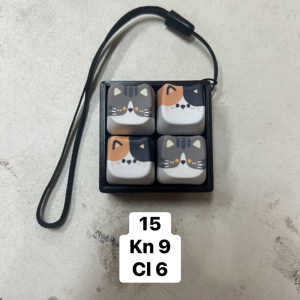 Móc khóa Keycap Mèo (4 phím)