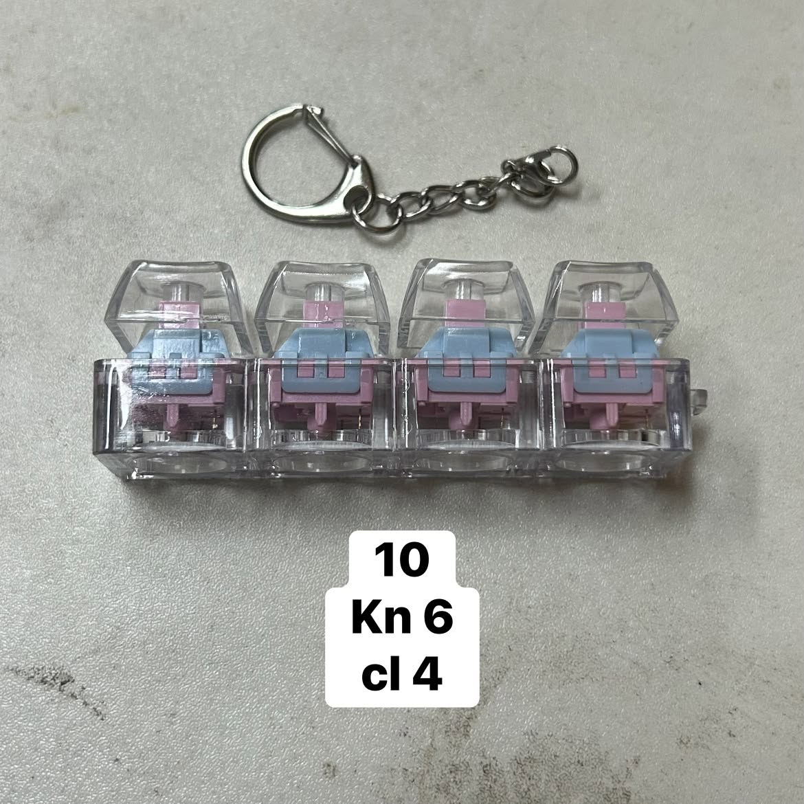 Móc khóa Keycap trong (4 phím)(silent)