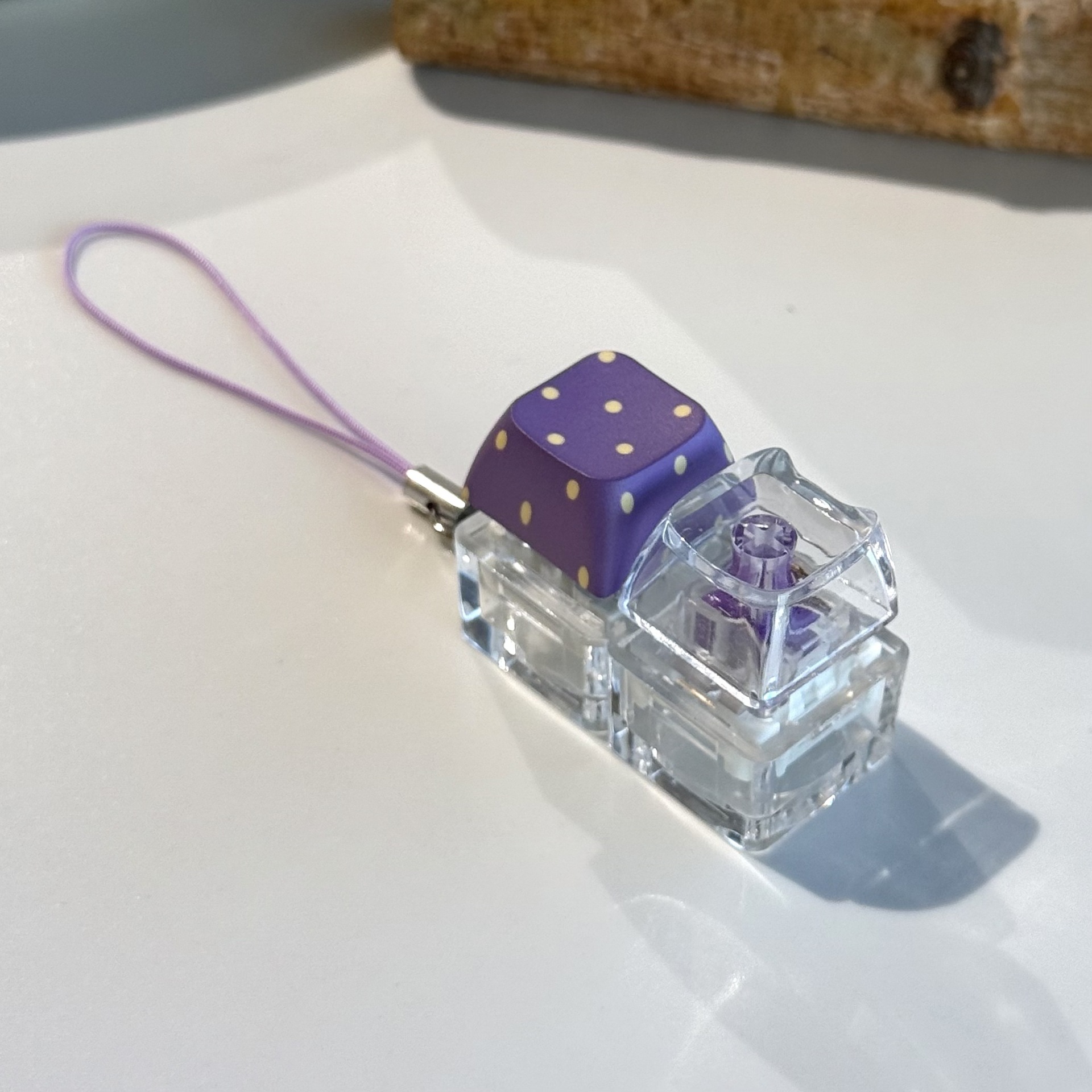 Móc khóa Keycap chấm bi (2 phím)