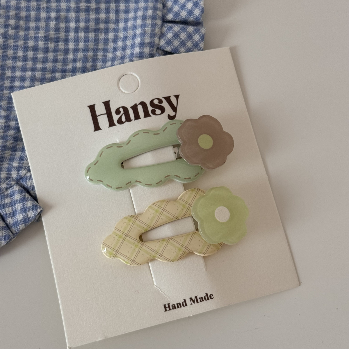 Set kẹp tóc Hoa viền mây (2c)