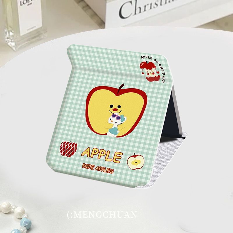 Gương gập bọc da Apple Kitty