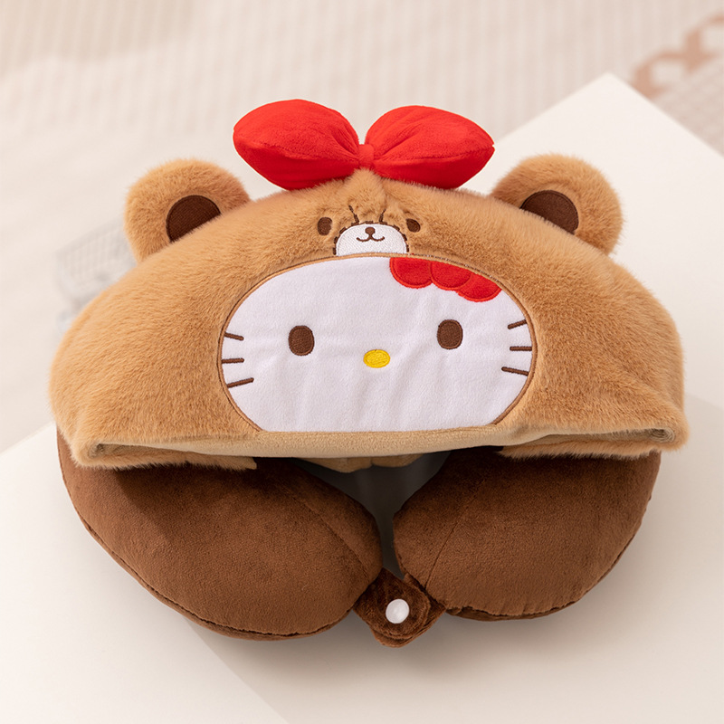 Gối kê cổ kèm mũ cartoon