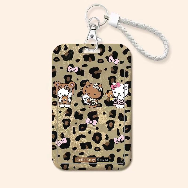 Card holder Hello Kitty kèm dây lò xo