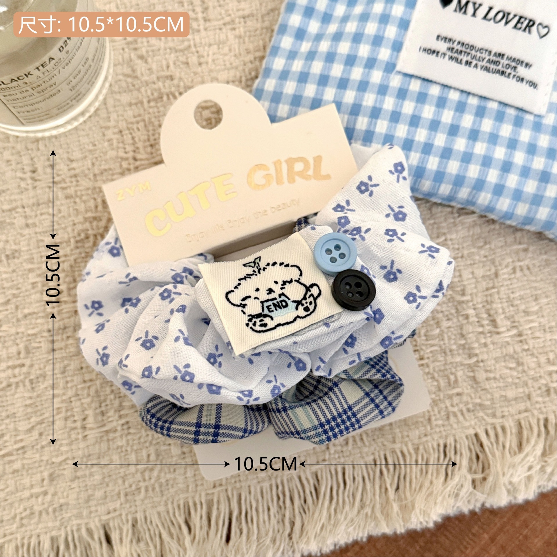 Set scrunchie họa tiết Cute girl (2c)