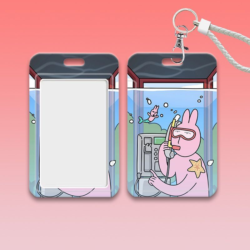 Card holder Thỏ My friend kèm dây lò xo
