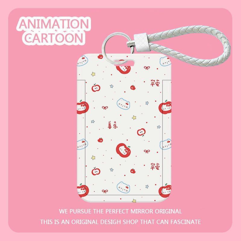 Card holder Apple Animal kèm dây lò xo