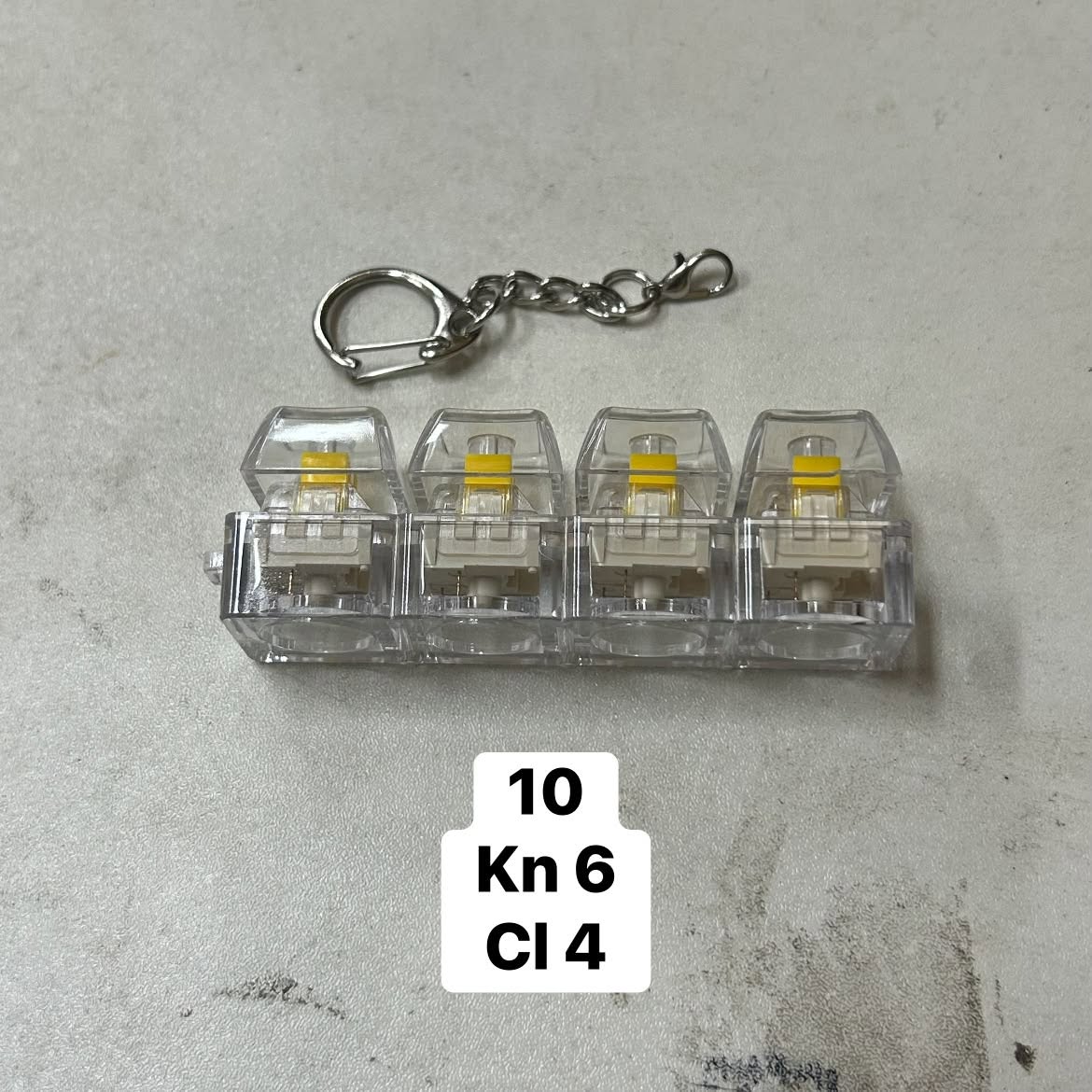 Móc khóa Keycap trong (4 phím)(silent)