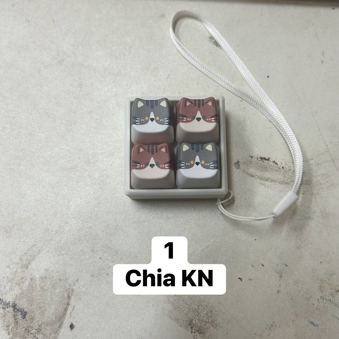 Móc khóa Keycap Mèo (4 phím)