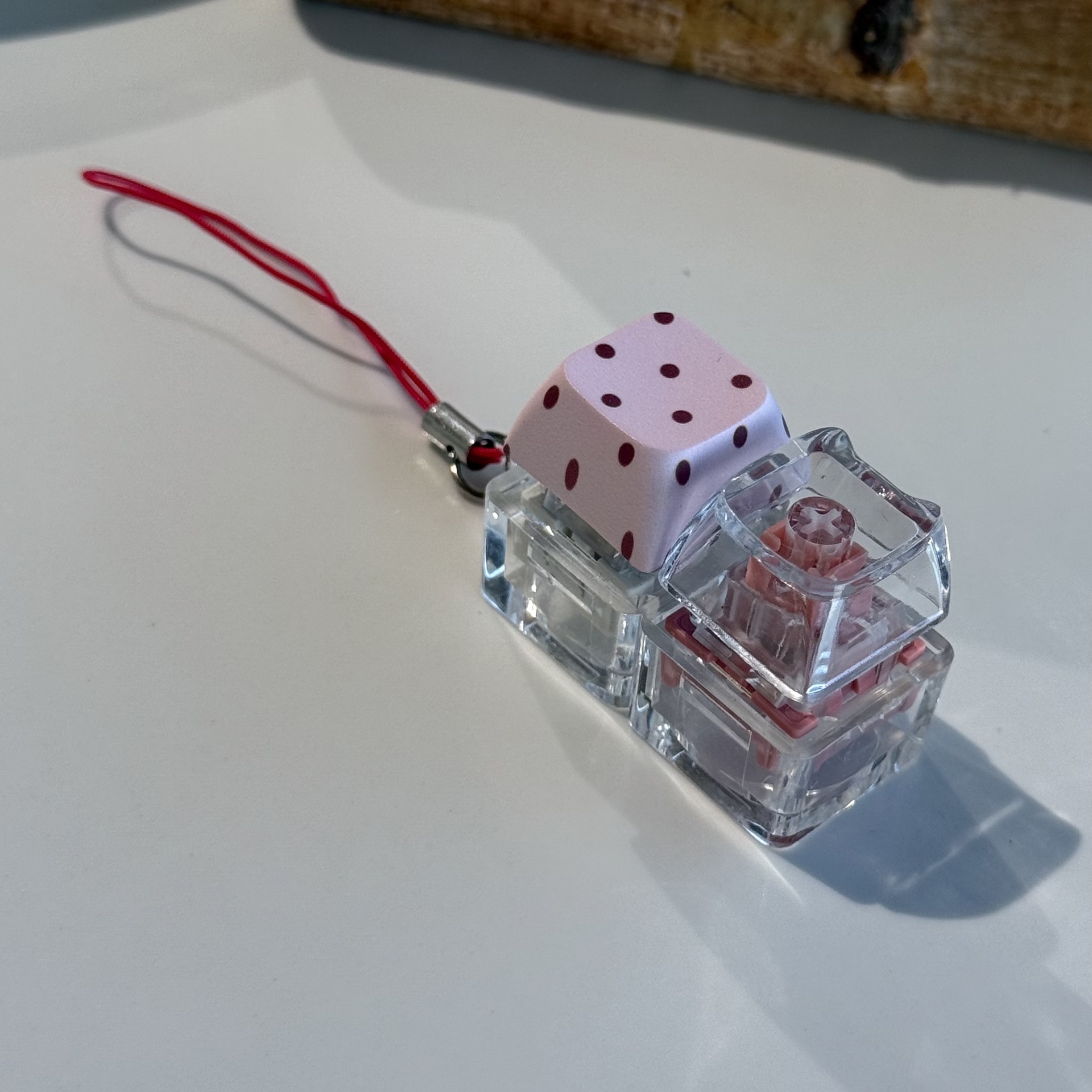 Móc khóa Keycap chấm bi (2 phím)