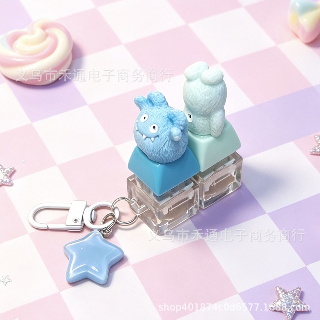 Móc khóa Keycap Monster (2 phím)