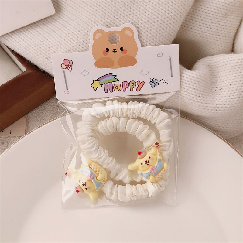 Set chun buộc tóc Purin đồ ăn (2c)