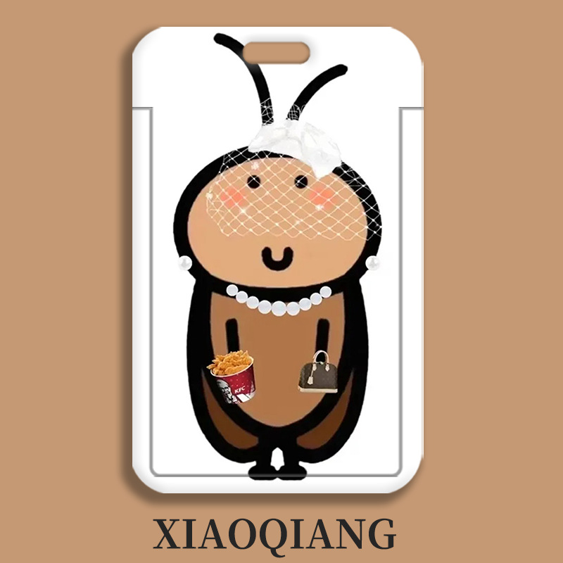 Card holder Gián kèm dây lò xo