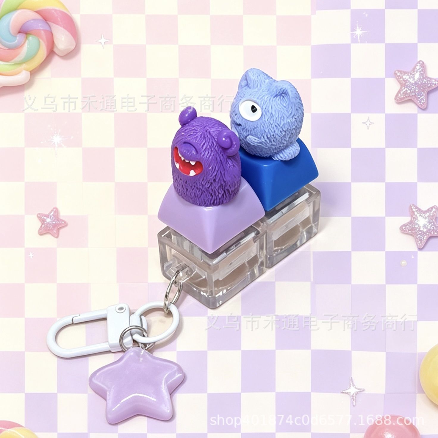Móc khóa Keycap Monster (2 phím)
