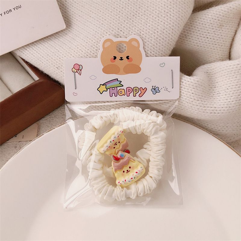 Set chun buộc tóc Purin đồ ăn (2c)