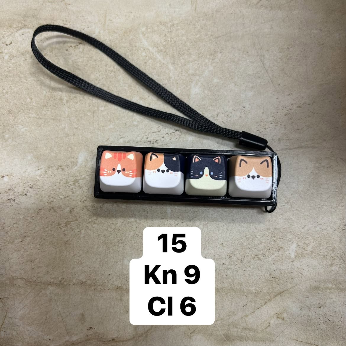 Móc khóa Keycap Mèo (4 phím)