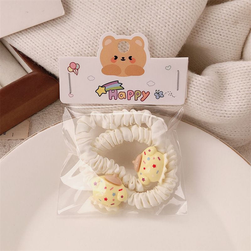Set chun buộc tóc Purin đồ ăn (2c)