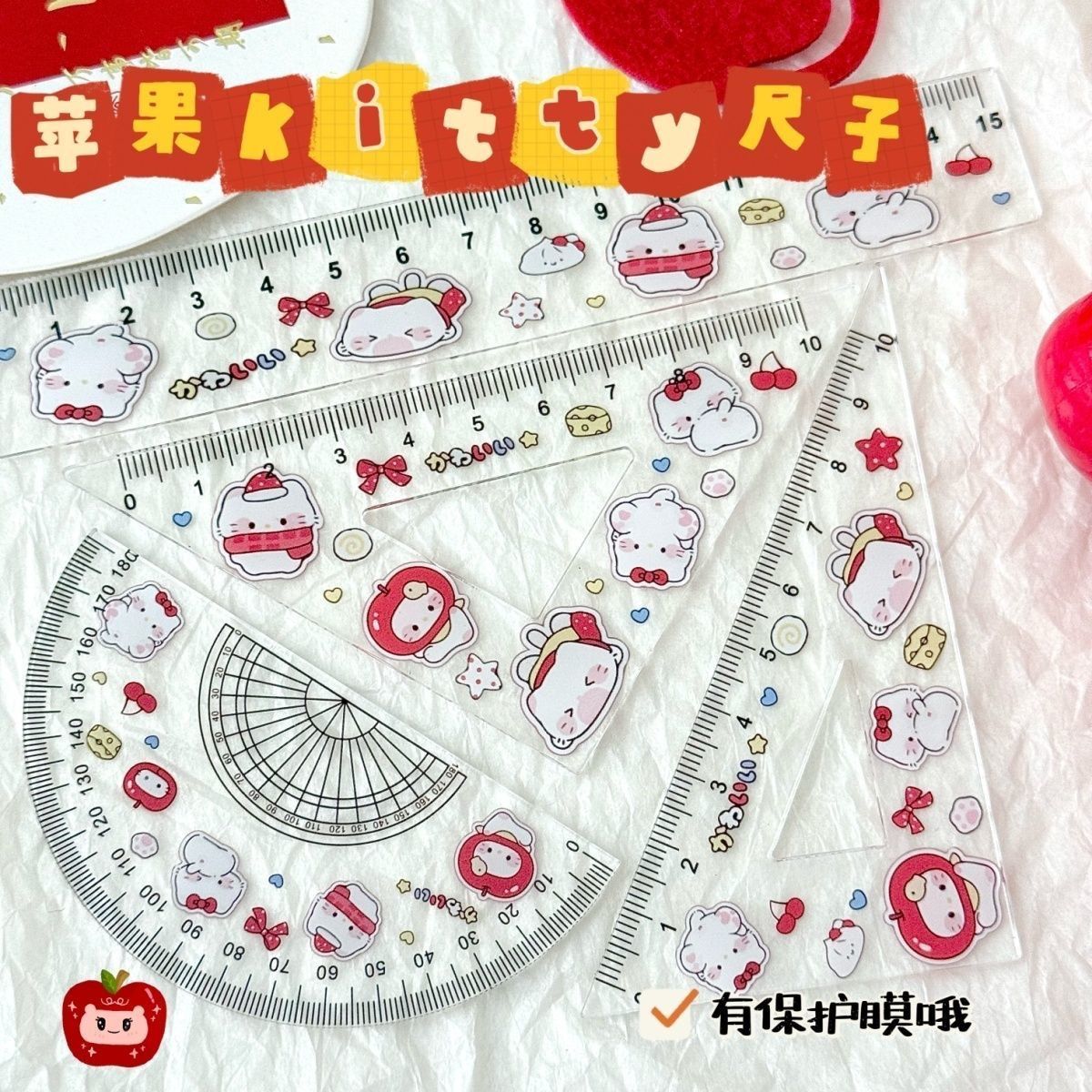 Set thước kẻ Sanrio (4c)