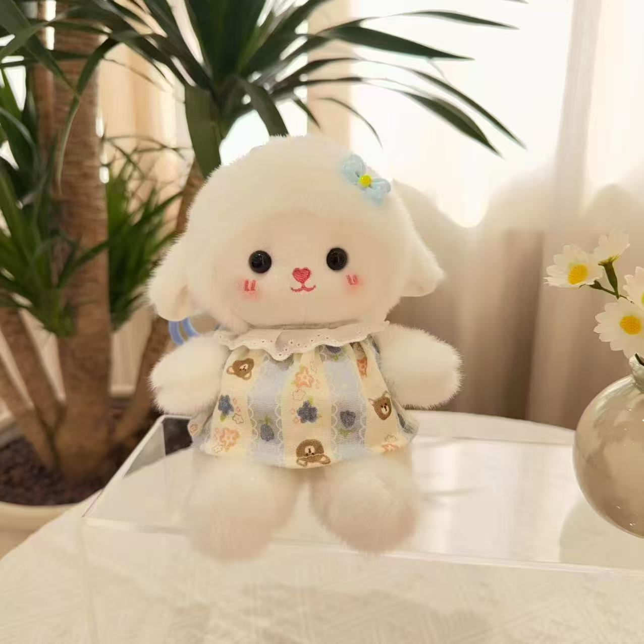 Móc khóa bông Cừu má hồng (16cm)