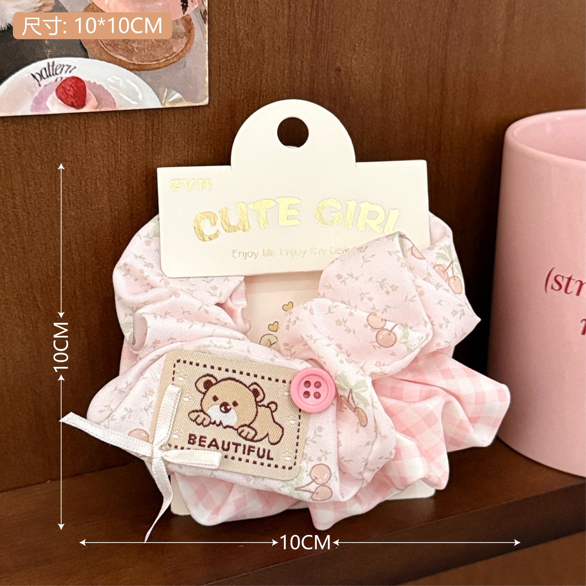 Set scrunchie họa tiết Cute girl (2c)