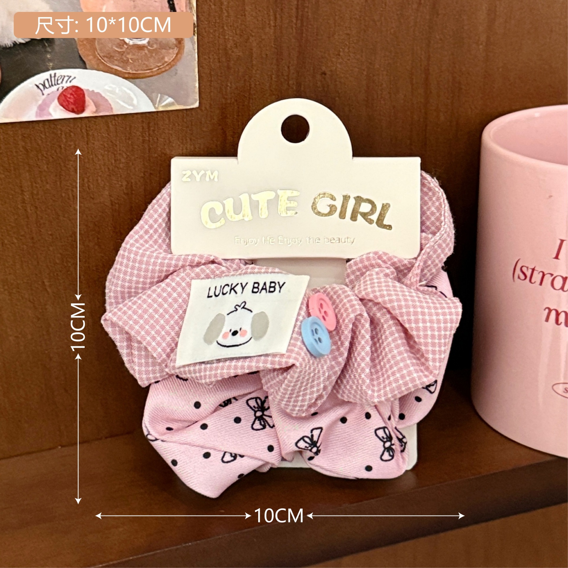 Set scrunchie họa tiết Cute girl (2c)
