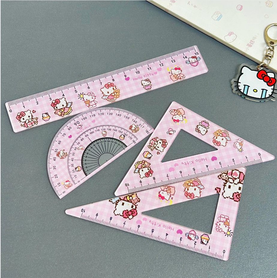 Set thước kẻ Sanrio (4c)